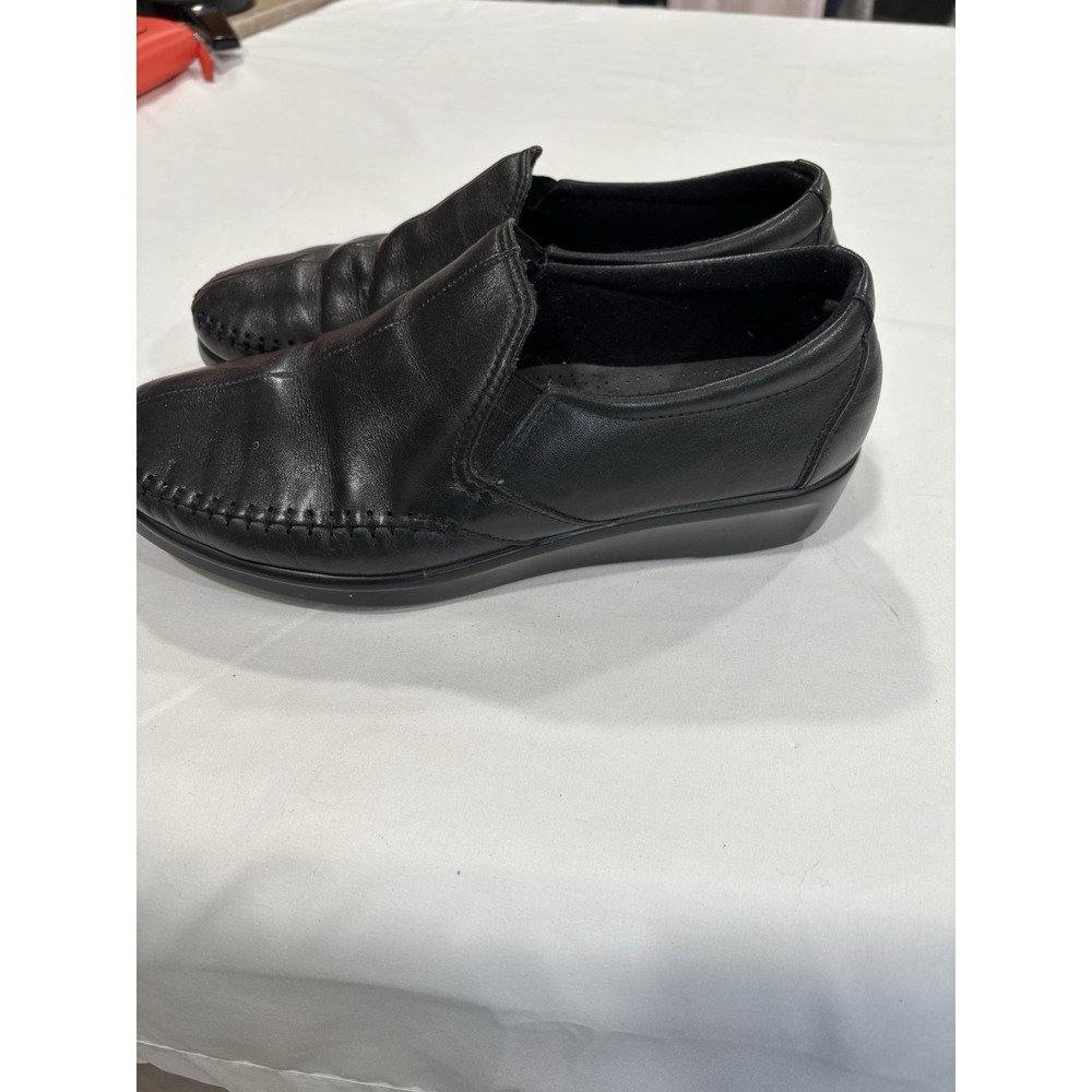 SAS Tripad Comfort Soft Step Size 8 Black Leather Loafers Comfy Women's Shoes